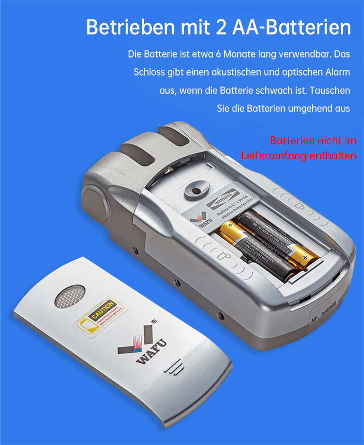 AA‑Batterien & Niedrigbatterie‑Warnung