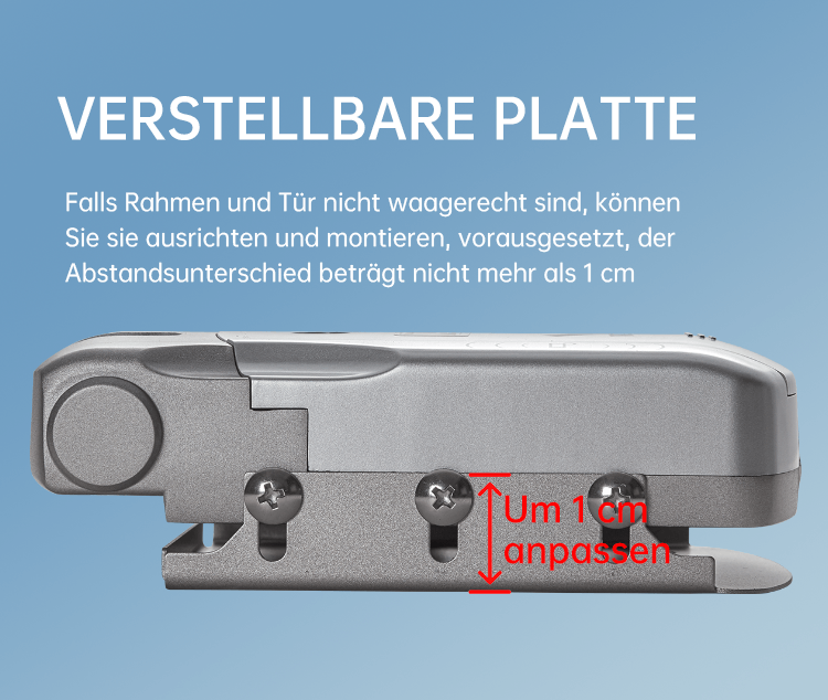 WF‑019 1 cm verstellbare Montageplatte