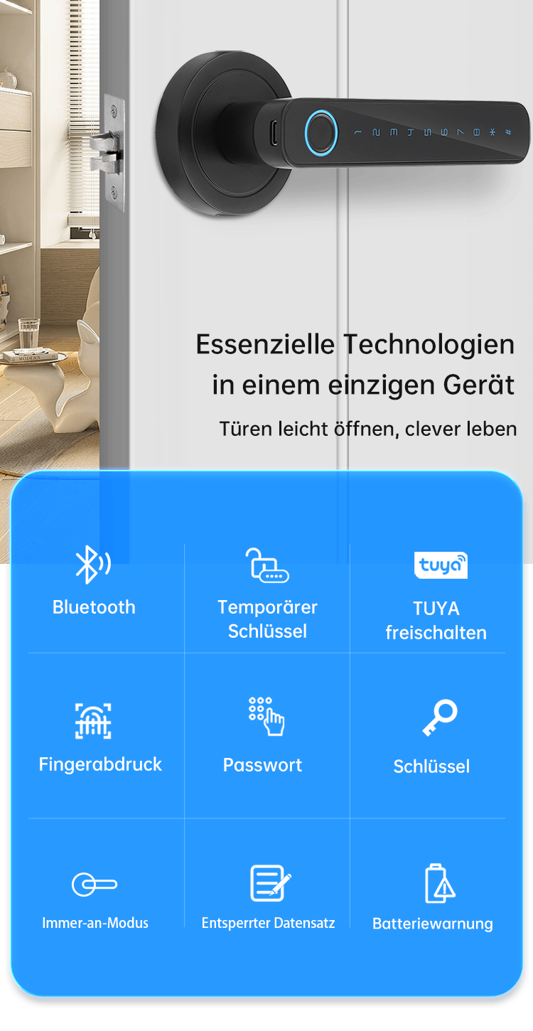 WF‑F4 Bluetooth App – Funktionsliste
