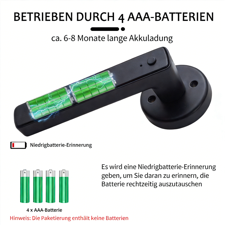 WF‑F6 4 × AAA – 6–8 Monate Laufzeit