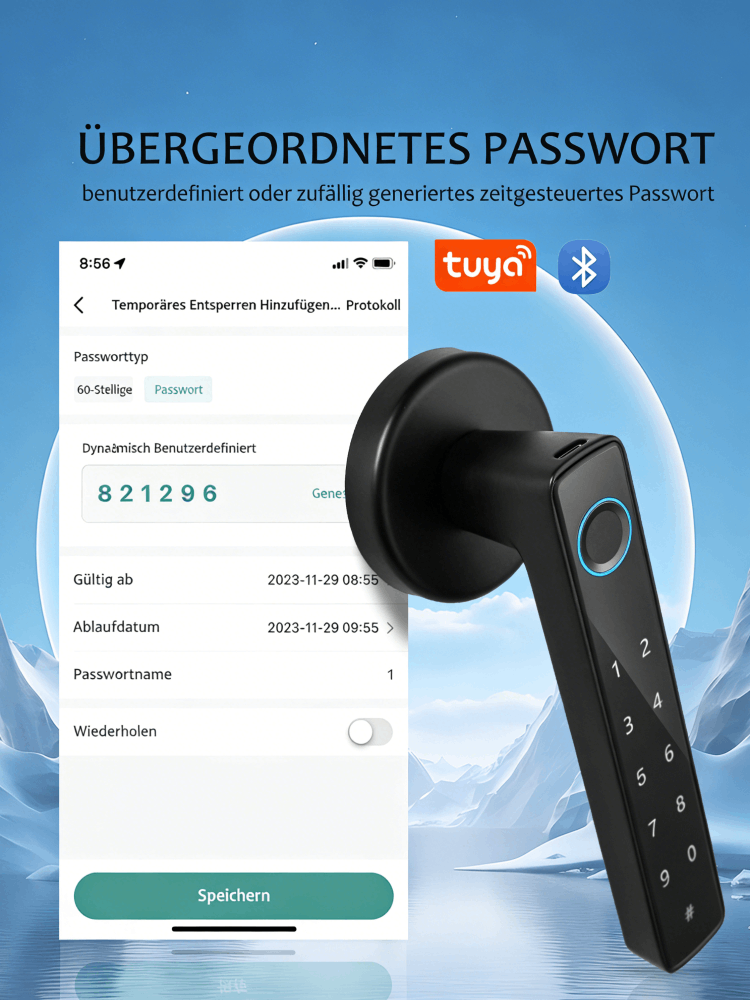 WF‑F8 temporäres Zeitplan‑Passwort