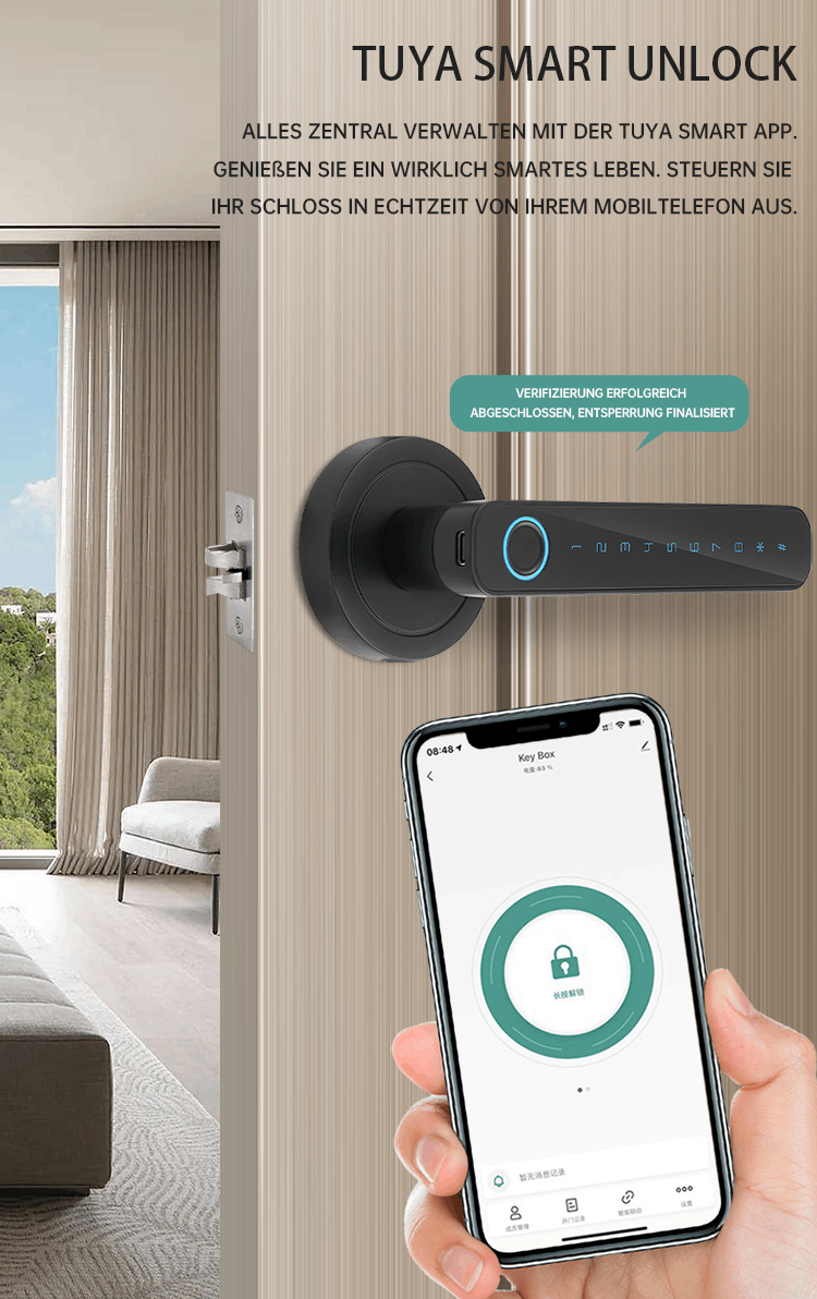 WF‑F8 App – One‑Click Entriegelungsprotokoll