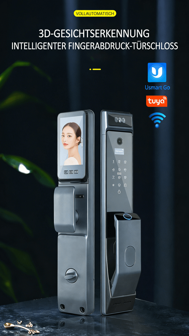WF‑MY4 Vollautomatisches 3D Gesicht & Fingerabdruckschloss