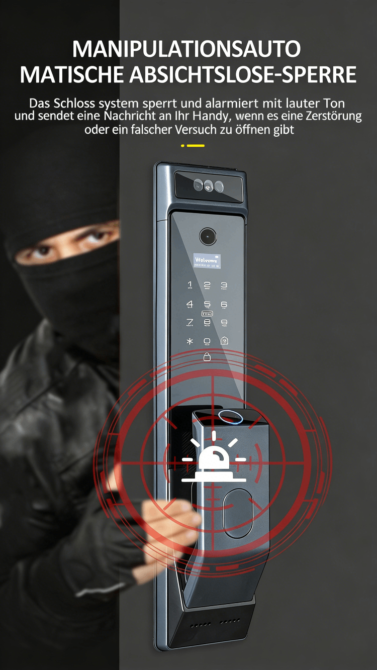 WF‑MY4 Anti‑Sabotage Alarm & Fehlversuch‑Sperre