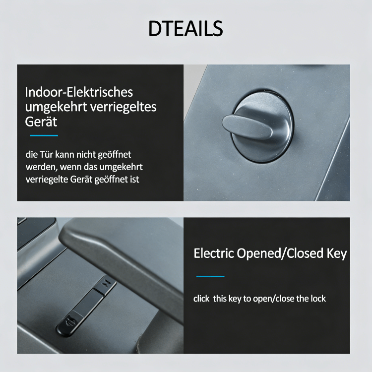 WF‑MY4 Innenriegel & elektrische Öffnen/Schließen‑Taste