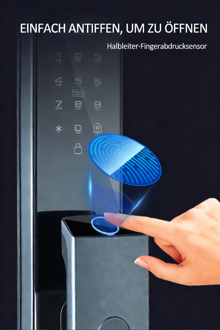 WF‑MY4 Halbleiter‑Fingerabdruck – One‑Touch Entriegelung