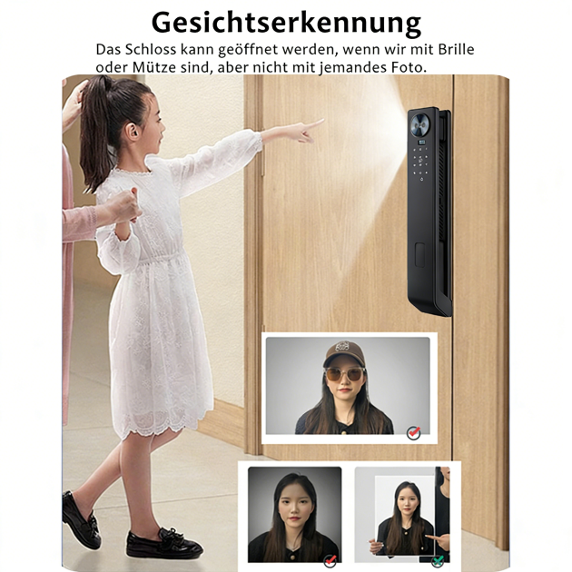 WF‑MY6 Anti‑Foto Gesichtserkennung – erkennt Brillen & Hüte