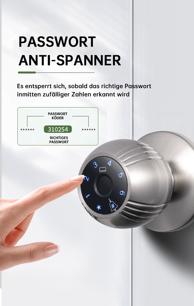 WF‑Q7 Fingerabdruck – 100 Stück One‑Touch Entriegelung
