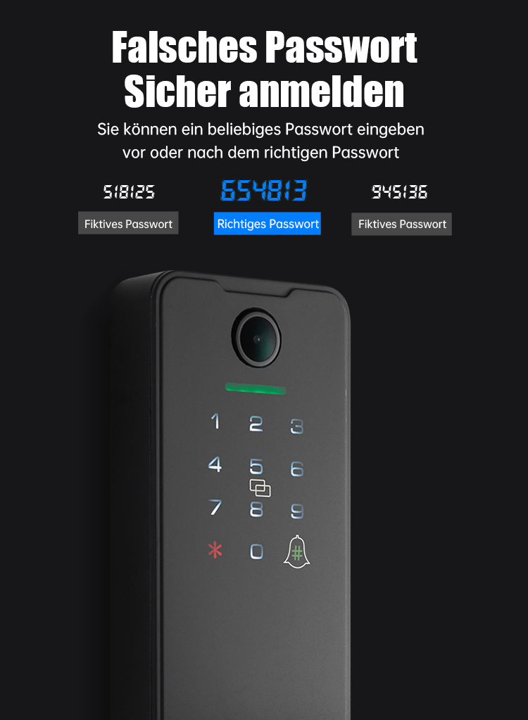 WF‑X8 Phantom‑Passwort Anti‑Peep