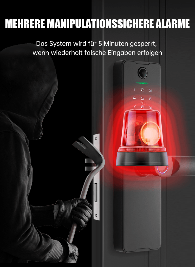 WF‑X8 Fehlversuch‑Sperre 5 Minuten