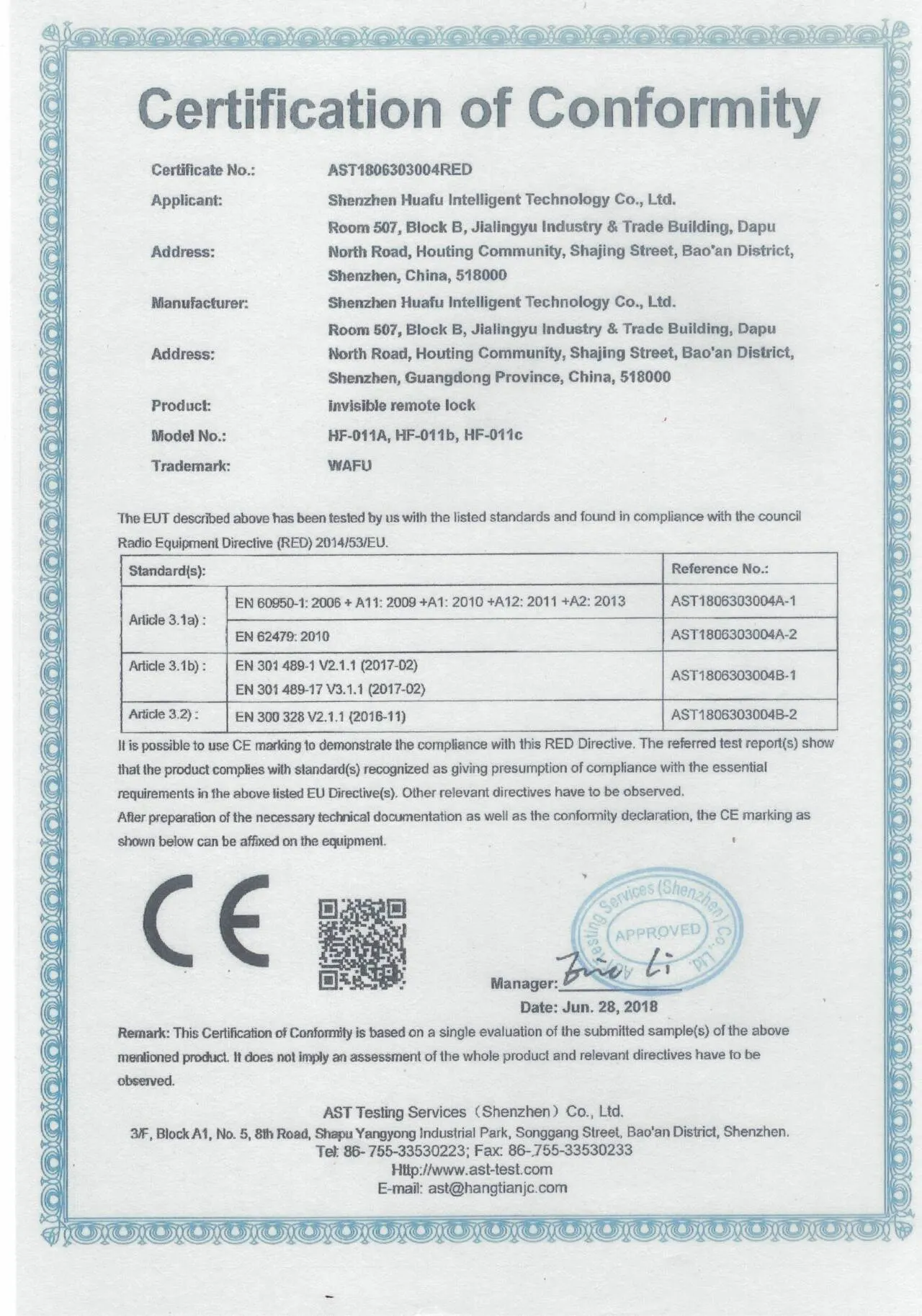 CE-Zertifikat